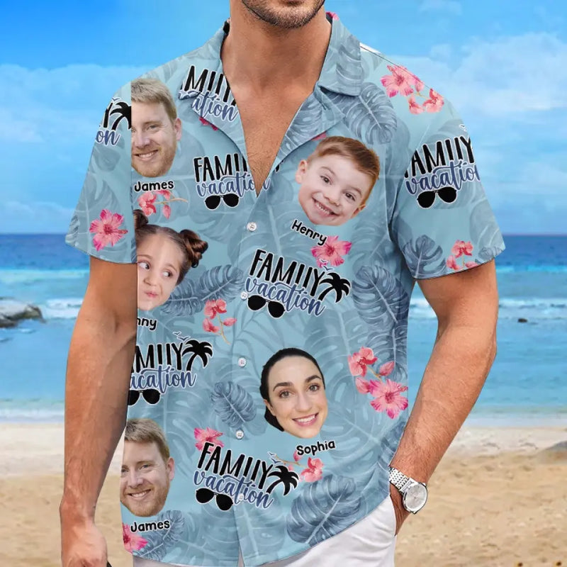 Custom Photo Summer Was Our Best Season - Family Personalized Custom Unisex Tropical Hawaiian Aloha Shirt - Summer Vacation Gift, Gift For Family