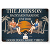 Good Food, Good Times - Family Personalized Custom Home Decor Metal Sign - House Warming Gift For Family Members