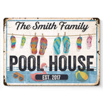 Together Is A Beautiful Place To Be - Family Personalized Custom Home Decor Metal Sign - House Warming Gift For Family