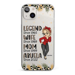 Promoted To Great Grandma - Family Personalized Custom Clear Phone Case - Gift For Mom, Grandma