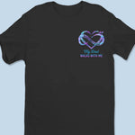 Never Walk Alone - Memorial Personalized Custom Unisex T-shirt, Hoodie, Sweatshirt - Sympathy Gift For Family