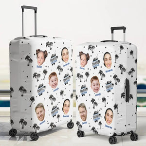 Photo personnalisée pour créer des souvenirs, un voyage à la fois - Housse de bagage personnalisée pour la famille - Cadeau de vacances d'été pour les membres de la famille