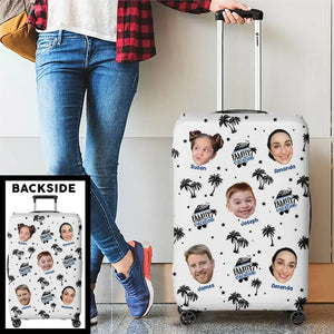 Photo personnalisée pour créer des souvenirs, un voyage à la fois - Housse de bagage personnalisée pour la famille - Cadeau de vacances d'été pour les membres de la famille