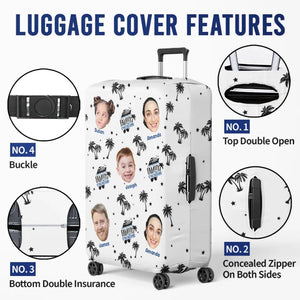 Photo personnalisée pour créer des souvenirs, un voyage à la fois - Housse de bagage personnalisée pour la famille - Cadeau de vacances d'été pour les membres de la famille