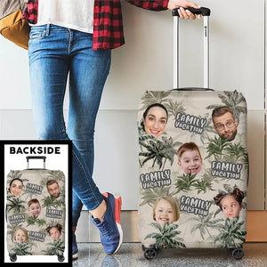 Un voyage en famille personnalisé avec photo : un voyage de rêve ! Housse de bagage personnalisée pour toute la famille ! Cadeau idéal pour les vacances d'été