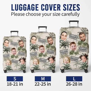 Un voyage en famille personnalisé avec photo : un voyage de rêve ! Housse de bagage personnalisée pour toute la famille ! Cadeau idéal pour les vacances d'été