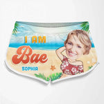 Custom Photo Summer Vibe - Funny Personalized Custom Tropical Hawaiian Aloha Couple Beach Shorts - Summer Vacation Gift, Birthday Party Gift For Couple