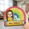You Can Do Anything - Teacher Personalized Custom 2-Layered Wooden Plaque With Stand - Gift For Teacher