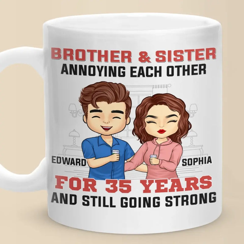 My Siblings Are My Best Friends - Family Personalized Custom Mug - Gift For Brothers, Sisters