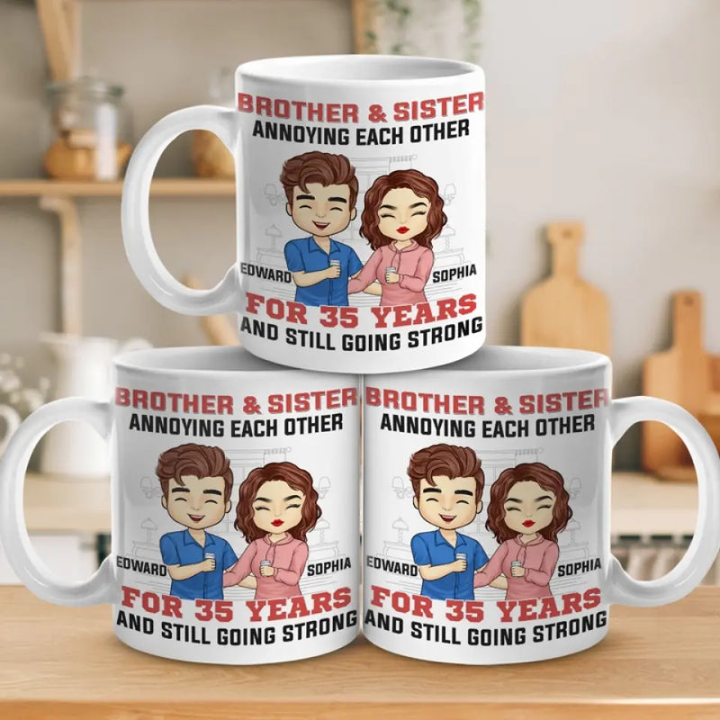 My Siblings Are My Best Friends - Family Personalized Custom Mug - Gift For Brothers, Sisters
