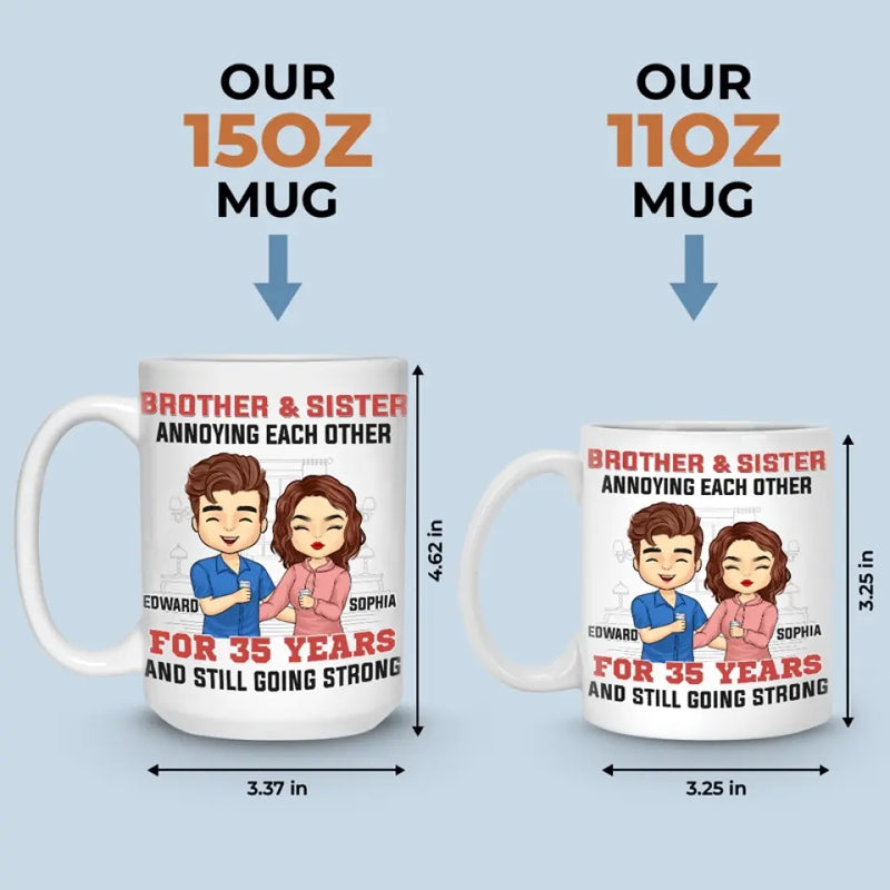 My Siblings Are My Best Friends - Family Personalized Custom Mug - Gift For Brothers, Sisters