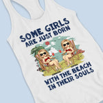 Summer Is Calling - Bestie Personalized Custom Racer Back Tank Top - Gift For Best Friends, Sisters