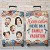 Photo personnalisée à chaque kilomètre, un nouveau souvenir - Housse de bagage personnalisée pour la famille - Cadeau de vacances d'été pour les membres de la famille