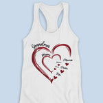 Custom Name Grandma Mom Family Gifts - Personalized Racer Back Tank Top