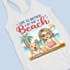 Life Is Better At The Beach - Dog Personalized Custom Racer Back Tank Top - Gift For Pet Owners, Pet Lovers