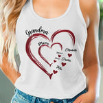 Custom Name Grandma Mom Family Gifts - Personalized Racer Back Tank Top