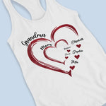Custom Name Grandma Mom Family Gifts - Personalized Racer Back Tank Top