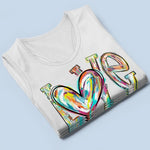 Love's Around Grandma Life - Family Personalized Custom Racer Back Tank Top - Gift For Grandma