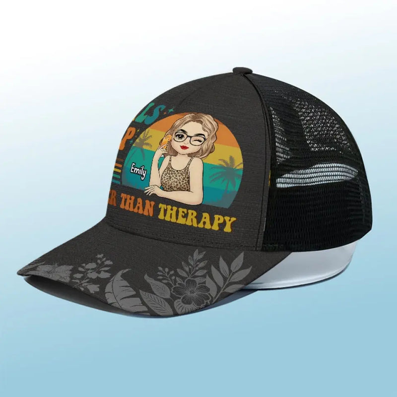 Beach Daze Always - Bestie Personalized Custom Mesh-back Baseball Cap, Baseball Trucker Cap - Summer Vacation Gift For Women