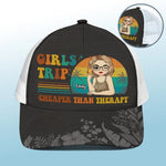 Beach Daze Always - Bestie Personalized Custom Mesh-back Baseball Cap, Baseball Trucker Cap - Summer Vacation Gift For Women