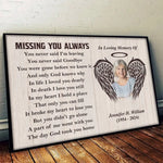 You Never Said Goodbye - Memorial Personalized Custom Horizontal Poster - Sympathy Gift For Family