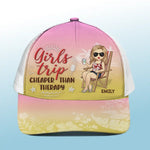 Life’s A Beach & We’re Just Enjoying The Waves - Bestie Personalized Custom Mesh-back Baseball Cap, Baseball Trucker Cap - Summer Vacation Gift For Best Friends, Sisters
