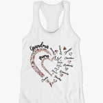 Custom Name Grandma Mom Family Gifts - Personalized Racer Back Tank Top