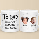Custom Photo The Family Is One Of Nature's Masterpieces - Family Personalized Custom Mug - Gift For Dad