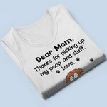 Thanks For Picking Up My Poop & Stuff - Dog Personalized Custom Racer Back Tank Top, T-Shirt - Summer Vacation Gift For Pet Owners, Pet Lovers