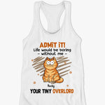Good Morning Human Servant - Cat Personalized Custom Racer Back Tank Top, T-Shirt - Summer Vacation Gift For Cat Lovers