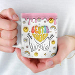 One Soul, Two Bodies - Bestie Personalized Custom 3D Inflated Effect Printed Mug - Gift For Best Friends, BFF