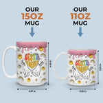 One Soul, Two Bodies - Bestie Personalized Custom 3D Inflated Effect Printed Mug - Gift For Best Friends, BFF