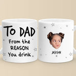 Custom Photo The Family Is One Of Nature's Masterpieces - Family Personalized Custom Mug - Gift For Dad