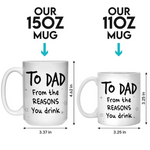 Custom Photo The Family Is One Of Nature's Masterpieces - Family Personalized Custom Mug - Gift For Dad