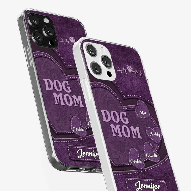 Keep You Forever In My Heart - Dog & Cat Personalized Custom Clear Phone Case - Gift For Mom, Dog Lovers