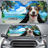 Nos animaux de compagnie sont notre cœur battant - Pare-soleil personnalisé pour pare-brise de voiture, protection de vitre de voiture - Cadeau de vacances d'été pour propriétaires et amoureux des animaux
