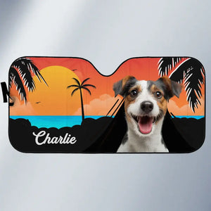 L'été peut être rude - Pare-soleil personnalisé pour pare-brise de voiture, protection de vitre de voiture - Cadeau de vacances d'été pour propriétaires et amoureux des animaux