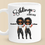 Siblings Forever - Family Personalized Custom Mug - Gift For Family