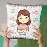 Keep Calm And Welcome Back To School - Personalized Custom Pillow - Gift For Kid, Back To School Gift