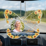 Custom Photo Those We Love Don't Go Away - Memorial Personalized Custom Car Ornament - Acrylic Custom Shaped - Sympathy Gift For Family Members