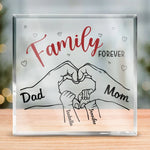 We Are Forever Entwined - Family Personalized Custom Square Shaped Acrylic Plaque - Gift For Mom, Dad