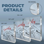 We Are Forever Entwined - Family Personalized Custom Square Shaped Acrylic Plaque - Gift For Mom, Dad