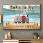 My Family Makes Me Feel Loved - Family Personalized Custom Horizontal Poster - Gift For Family