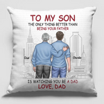 Being Your Father - Family Personalized Custom Pillow - Gift For Son, Dad