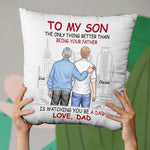 Being Your Father - Family Personalized Custom Pillow - Gift For Son, Dad