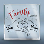 We Are Forever Entwined - Family Personalized Custom Square Shaped Acrylic Plaque - Gift For Mom, Dad