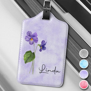 Que tu t'épanouisses comme une fleur - Étiquette de bagage personnalisée Bestie - Cadeau de vacances, cadeau pour meilleures amies, BFF, sœurs