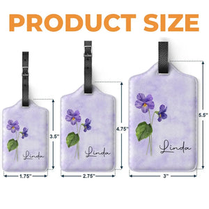 Que tu t'épanouisses comme une fleur - Étiquette de bagage personnalisée Bestie - Cadeau de vacances, cadeau pour meilleures amies, BFF, sœurs