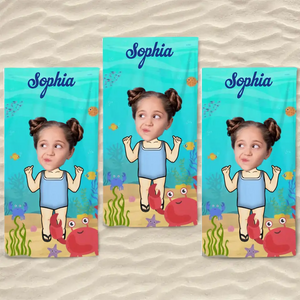 Photo personnalisée à chaque kilomètre, un nouveau souvenir - Serviette de plage personnalisée pour toute la famille - Cadeau de vacances d'été, cadeau d'anniversaire pour les membres de la famille