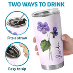 Let Your Soul Bloom - Bestie Personalized Custom Tumbler - Gift For Best Friends, Sisters, Gardeners